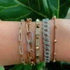 Bracelet featuring a distinctive pyramid stud design