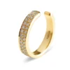 Riley ear cuff with sleek gold-plated sterling silver design