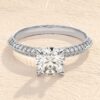 Round Cut 1 ct Diamond Engagement Ring