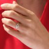 Round Cut 1 ct Diamond Engagement Ring - Image 2