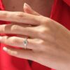 Round Cut 1 ct Diamond Engagement Ring - Image 3