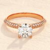 Round Cut 1 ct Diamond Engagement Ring - Image 6