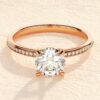 Round Cut 1 ct Diamond Engagement Ring