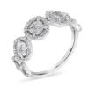 Gold-plated ring with rounded form and bright pavé detail