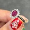 925 sterling silver ring with thick gold plating