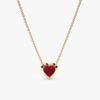 Ruby Heart Necklace