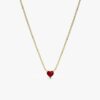 Ruby Heart Necklace