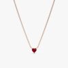 Ruby Heart Necklace - Image 2