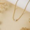 Salt and Pepper Diamond Bead Necklace - Image 2