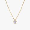 Sapphire & Diamonds Hamsa Necklace