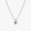 Sapphire & Diamonds Hamsa Necklace - Image 3