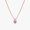 Sapphire & Diamonds Hamsa Necklace - Image 4
