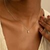 Sapphire & Diamonds Hamsa Necklace - Image 6