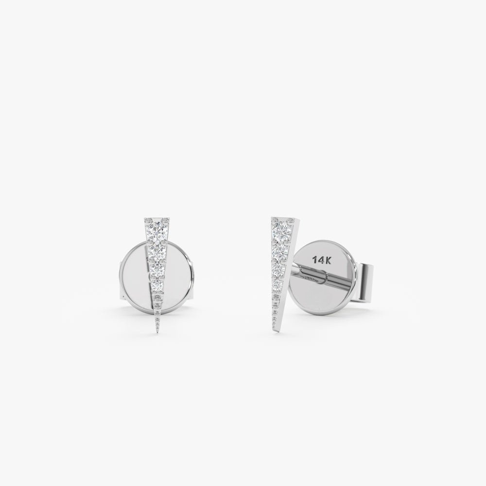 Sharp Diamond Spike Studs