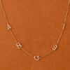 Sideway Name Diamond Necklace