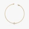 Sideways Diamond Cross Bracelet - Image 2