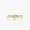 Sideways Diamond Cross Ring - Image 3