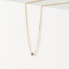 Single Black Diamond Necklace