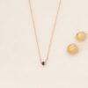 Single Black Diamond Necklace - Image 4
