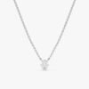 Single Diamond Hamsa Necklace - Image 3