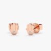 Single Diamond Hamsa Studs