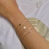 Single Diamond In Starburst Heart Bracelet - Image 2