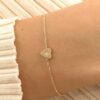 Single Diamond In Starburst Heart Bracelet - Image 7
