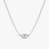 Single Diamond Lucky Eye Necklace - Image 3