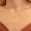Single Diamond Lucky Eye Necklace - Image 6
