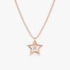Single Diamond Star Necklace - Image 2