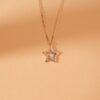 Single Diamond Star Necklace - Image 4