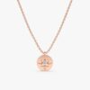 Single Diamond Starburst Necklace - Image 3