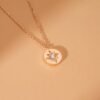 Single Diamond Starburst Necklace - Image 6