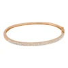 Small pave diamond bangle set with 193 premium CZ stones