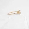 Prong-set oval ring highlighting the centre stone shape