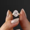 Engagement ring featuring a 2 ct Premium CZ diamond
