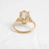 Classic oval engagement ring with simple, balanced design