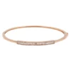 Soho Baguette Diamond Bangle with clean, elegant stone arrangement