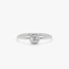 Solitaire ring featuring a Premium CZ diamond and solitaire setting