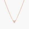 Solitaire Diamond Heart Necklace - Image 6