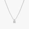 Solitaire diamond necklace featuring a premium CZ diamond pendant