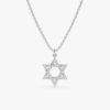 Star of David Diamond Charm Necklace - Image 5