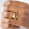 Stars at Eventide ring with graceful band and radiant sparkle