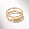 925 Sterling Silver Stunning Pave Diamond Double Wedding Band - Image 7