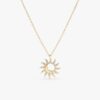 Sun & Moon Diamond Necklace