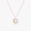 Sun & Moon Diamond Necklace - Image 3