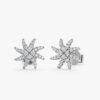 Sunburst Diamond Stud Earrings
