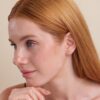 Sunburst Diamond Stud Earrings - Image 3