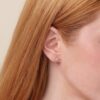 Sunburst Diamond Stud Earrings - Image 5