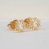 Sunflower Diamond Studs - Image 2